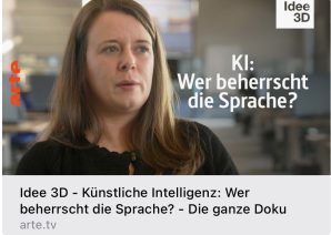 ARTE bis 11.03.2028 Idee 3D: Künstliche Intelligenz – Wer beherrscht die Sprache?